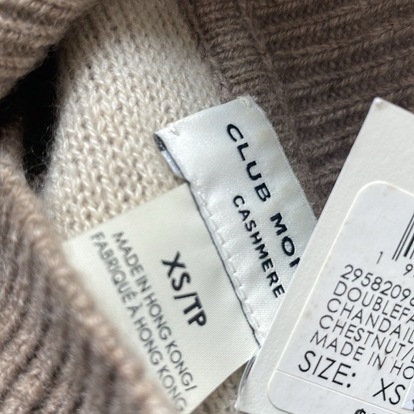 Club Monaco CASHMERE DoubleFace Mockneck sweater XS - Picture 2 of 9